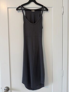 Aritzia Wilfred Free Yasmin Dress dark grey